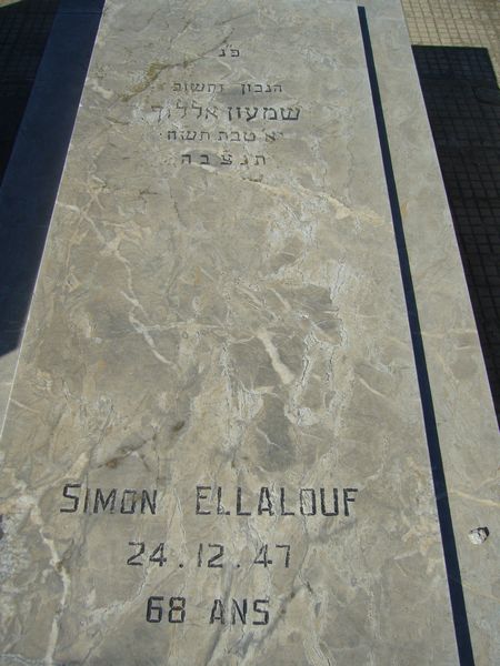 ELLALOUF Simon fejfája