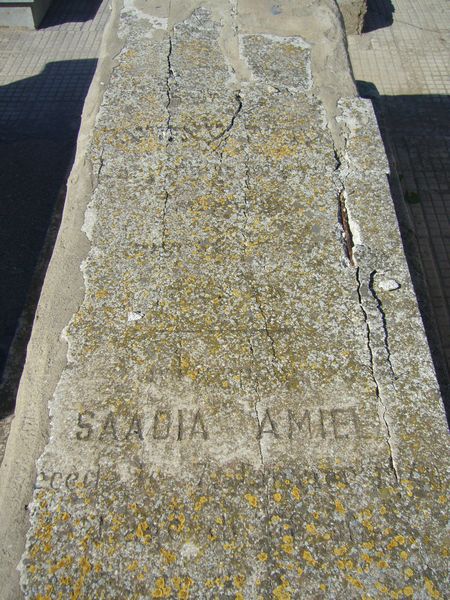 Tombstone of AMIEL Saadia
