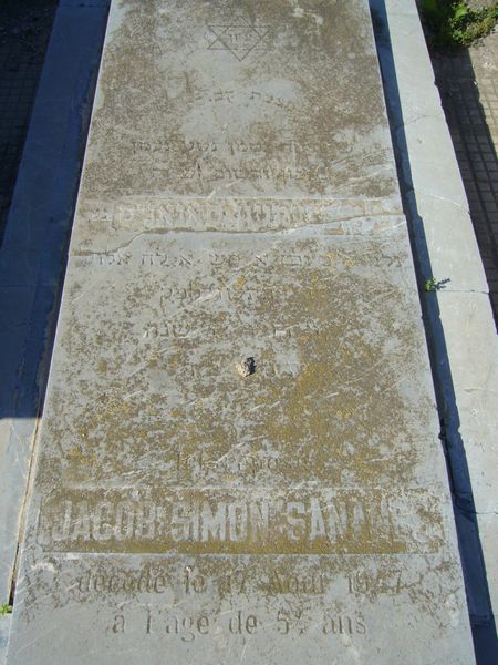Lápide de SANANES Jacob Simon