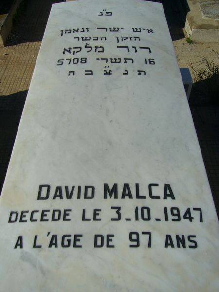 MALCA David 的墓碑