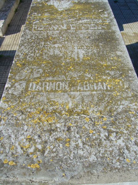 Grafsteen van DARMON Abraham