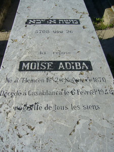 ADIBA Moise 的墓碑