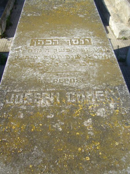 מַצֵּבה פון COHEN Joseph