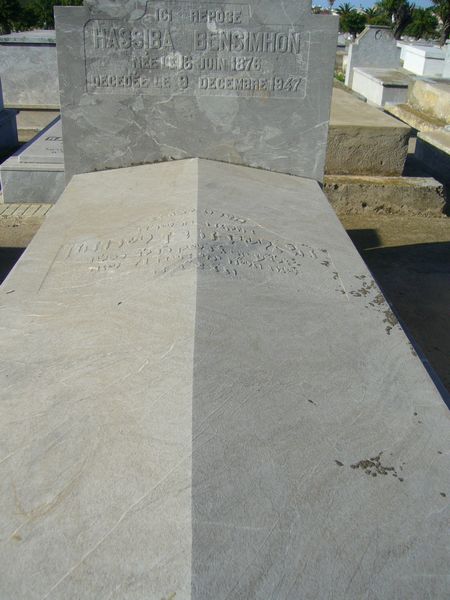 Grabstein von BENSIMHON Hassiba