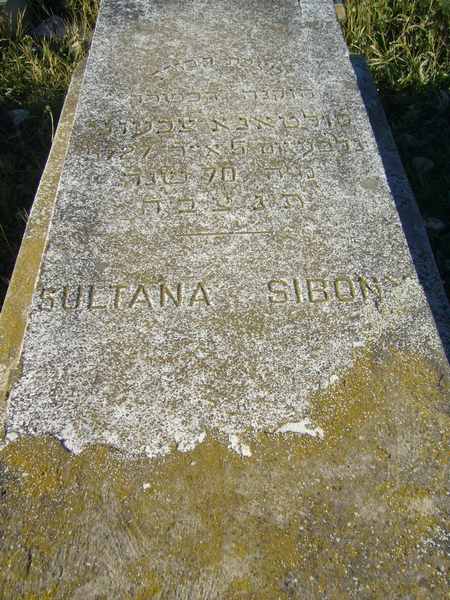 Lápide de SIBONY Sultanna