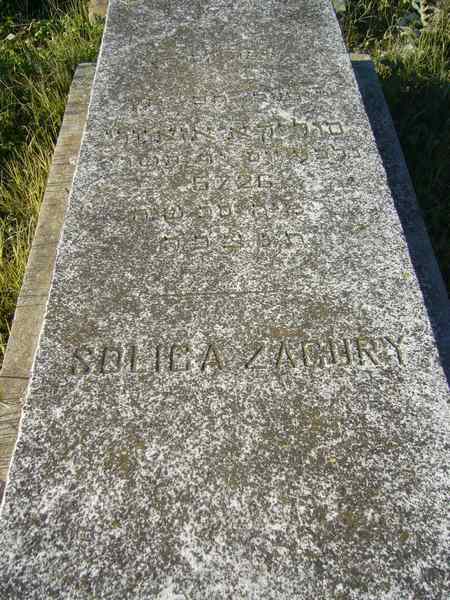 Grafsteen van ZAGURY Solica