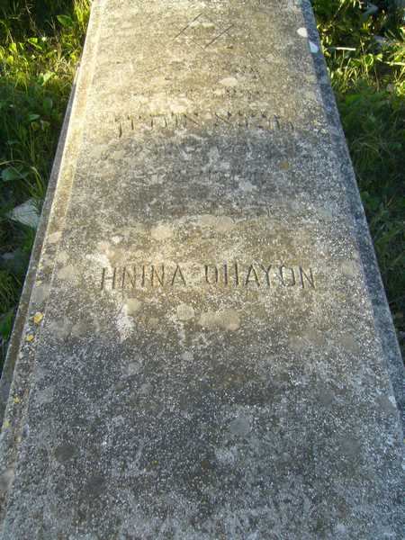 Lápide de OHAYON Hnina