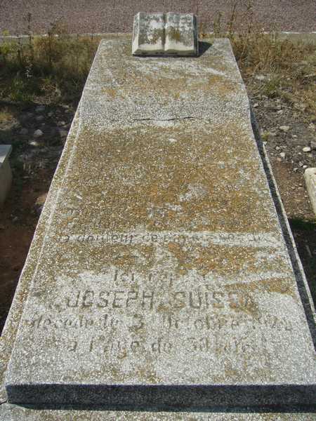 Tombstone of SUISSA Joseph