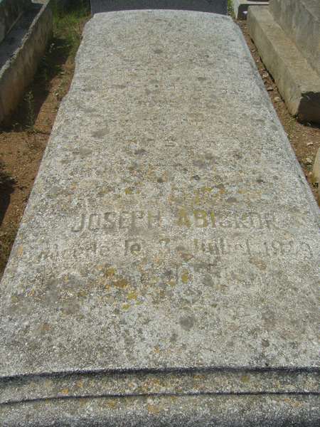 Tombstone of ABISROR Joseph