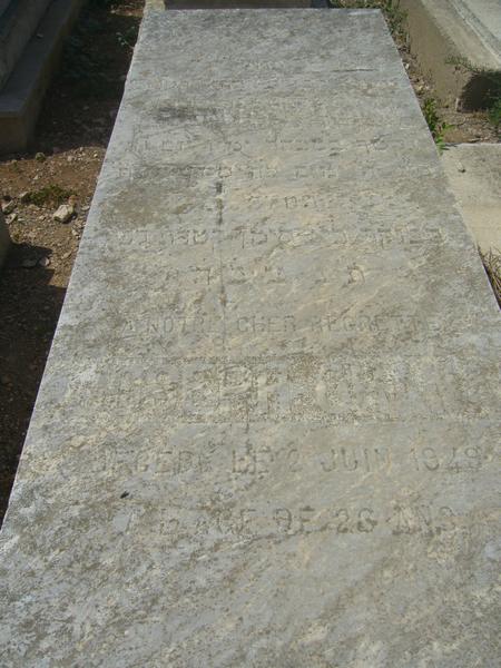 Tombstone of ONANA Joseph