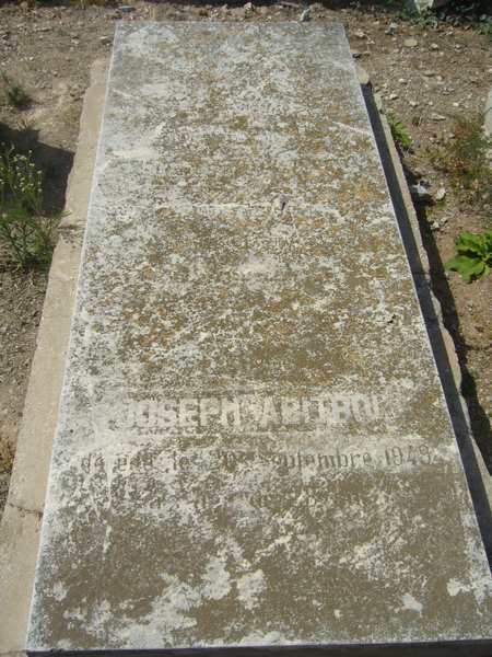 Tombstone of ABITBOL Joseph