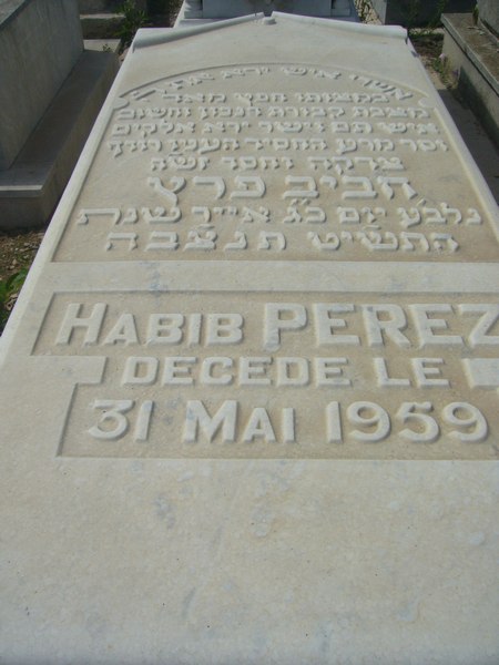 Grabstein von PEREZ Habib