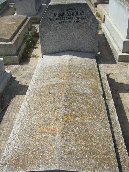 Lápide de AZOULAY Nissim
