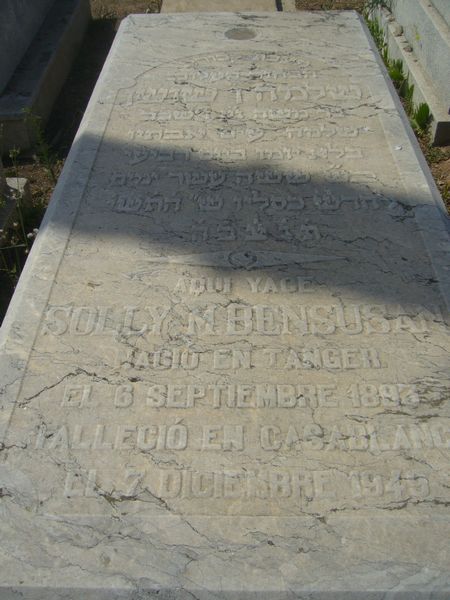 Grabstein von BENSUSAN Solly M