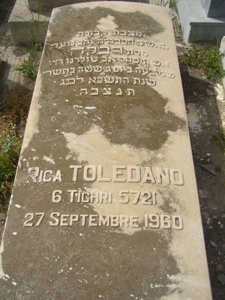 Grabstein von TOLEDANO Rica