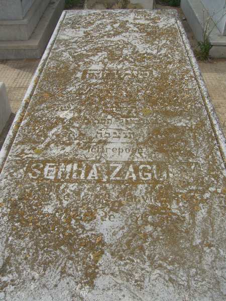 Tombstone of ZAGURY Semha