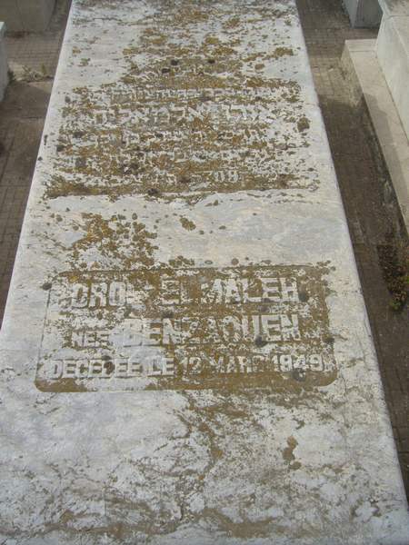 Stèle de ELMALEH Oro