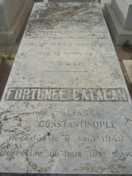 Grafsteen van CATALAN Fortunée