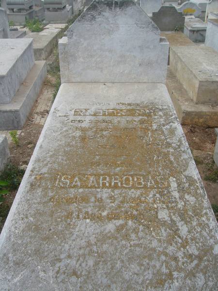 Tombstone of ARROBAS Isa