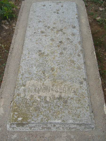 Tombstone of SEBAG Mamou