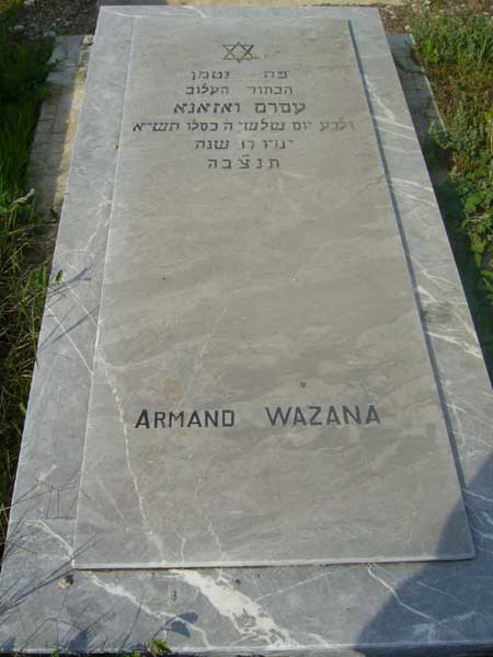 Stèle de WAZANA Armand