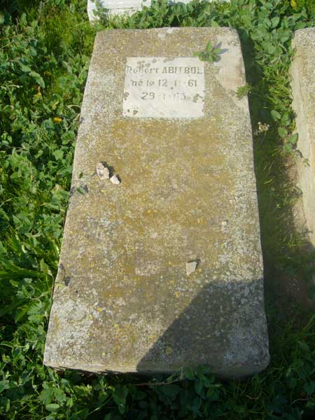 Tombstone of ABITBOL Robert
