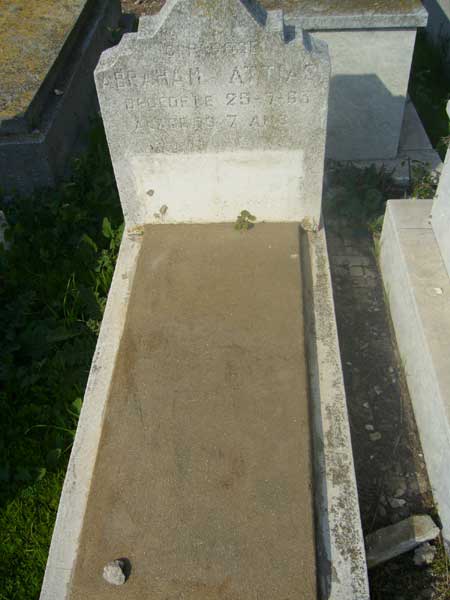 Lápide de ATTIAS Abraham
