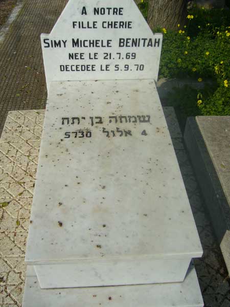 BENITAH Simy Michele 的墓碑
