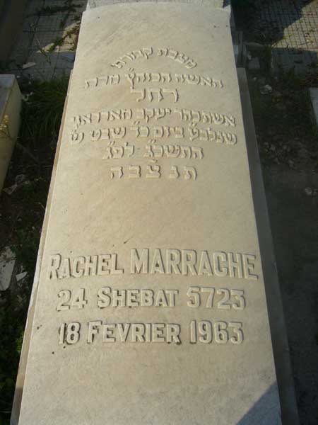 MARRACHE Rachel 的墓碑