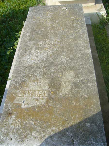 Tombstone of SOUSSAN Esther
