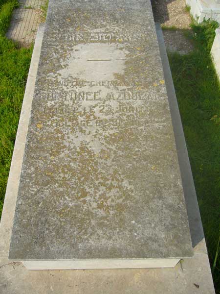 Tombstone of AZOULAY Fortunée