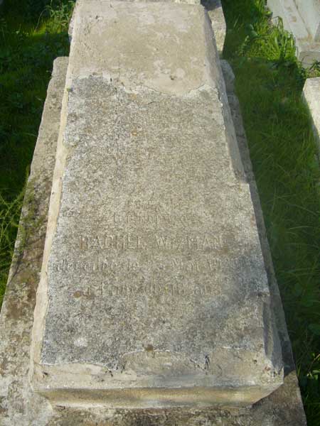Stèle de WIZMAN Rachel