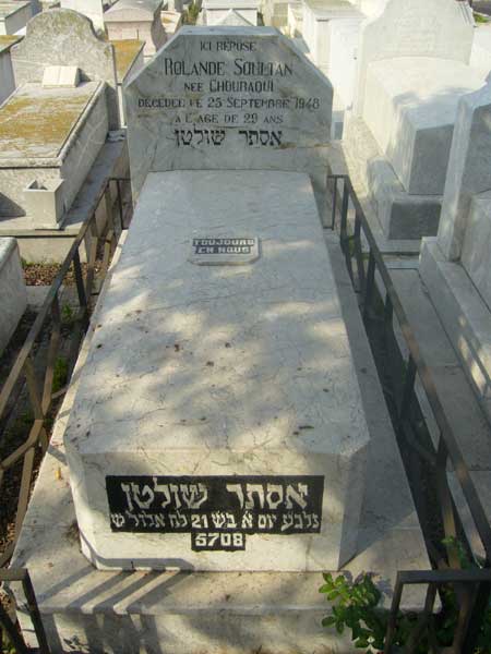 Tombstone of SOULTAN Rolande