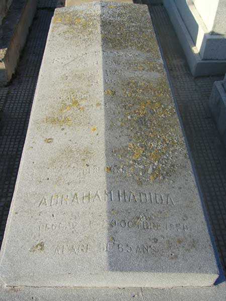Grabstein von HADIDA Abraham