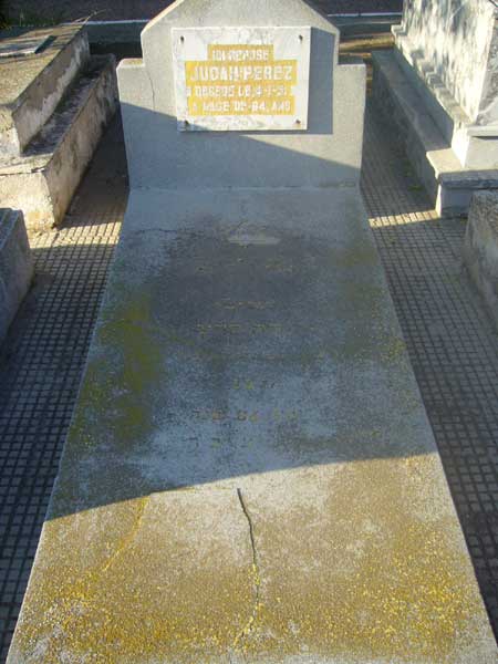 Grabstein von PEREZ Judah