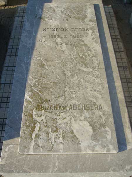 Tombstone of ABEHSERA Abraham