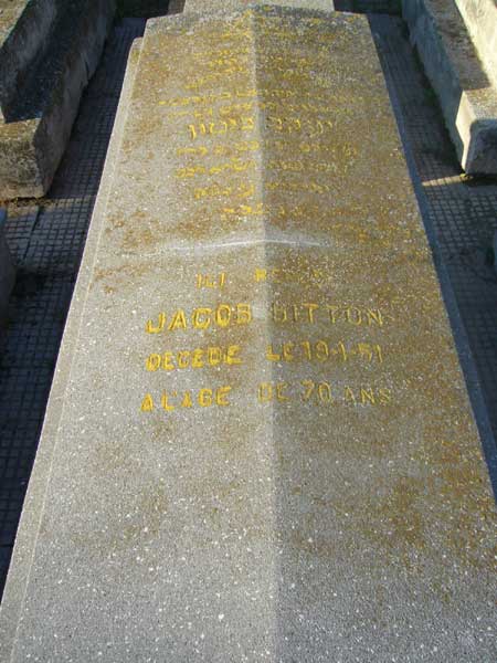 Grabstein von BITTON Jacob