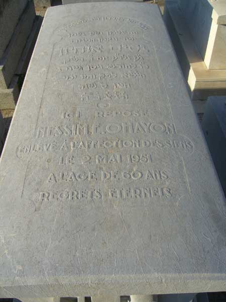 Tombstone of OHAYON Nessim E.