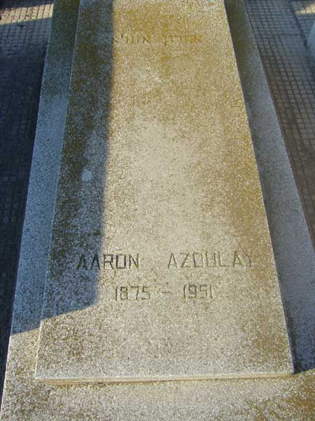 מצבת AZOULAY Aaron