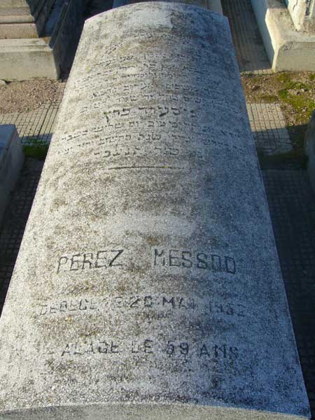 Grabstein von PEREZ Messod
