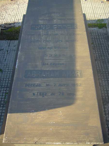 AMAR Abraham fejfája