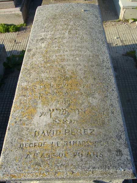 Grabstein von PEREZ David