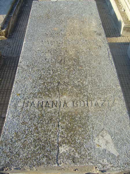 Lápide de BOUAZIZ Hanania