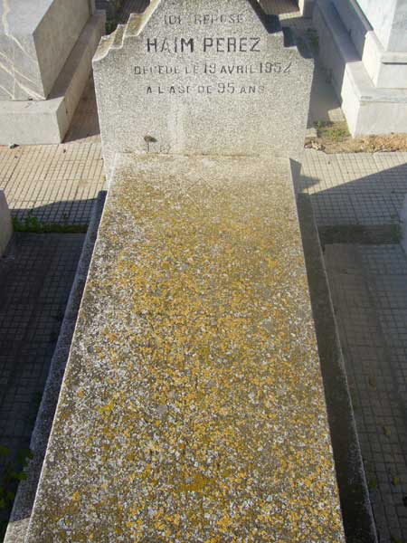 Stèle de PEREZ Haim