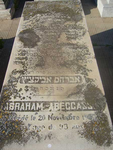 ABECASSIS Abraham fejfája