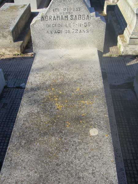 Tombstone of SABBAH Abraham