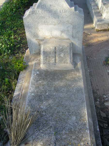 Lápide de BENABOU Salomon