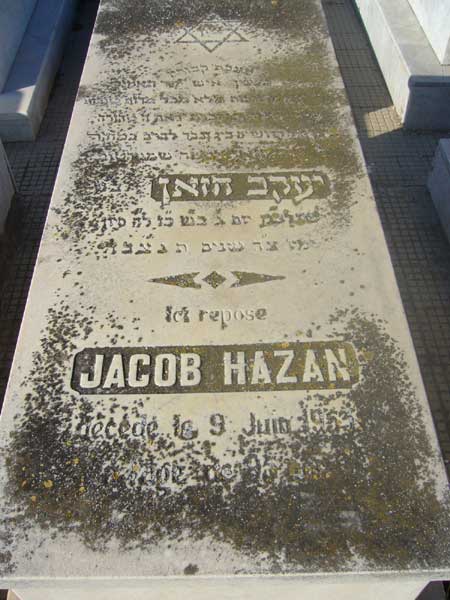 Stèle de HAZAN Jacob