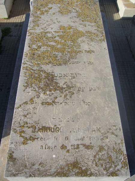 Tombstone of ABETAN Barouch