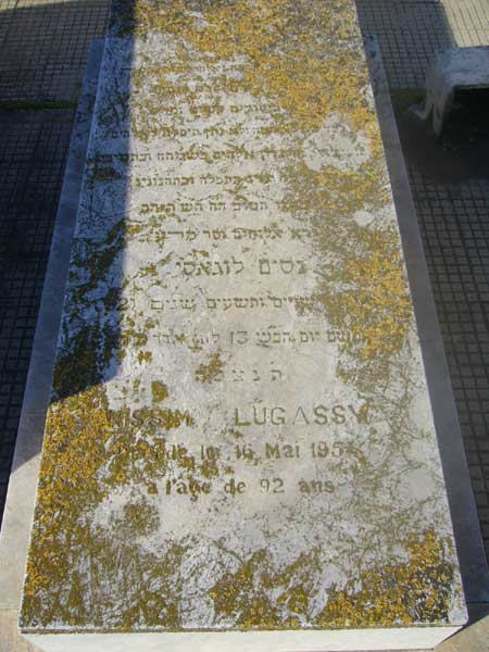Stèle de LUGASSY Nissim